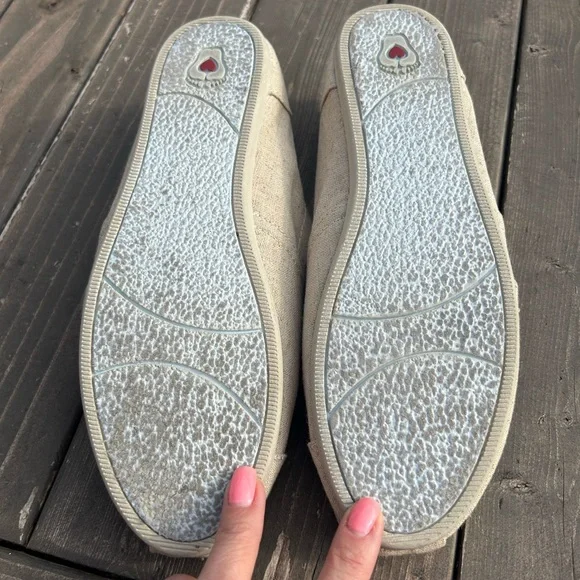 Bobs from Skechers  Womens Taupe Slip on Shoes Memory Foam Size 9 Comfort - Picture 7 of 9